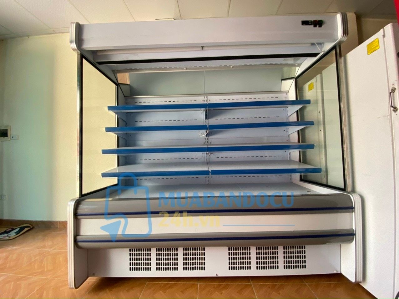 Tủ mát trưng bày siêu thị Vinacool 2 mét, mới 90%