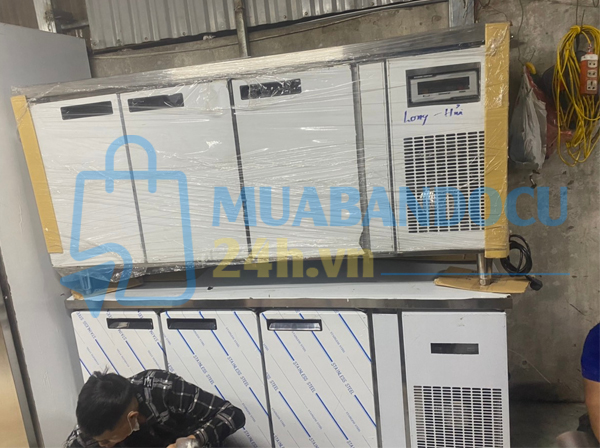 Tủ Bàn Đông Inox Đức Minh 500L- NEW 99%