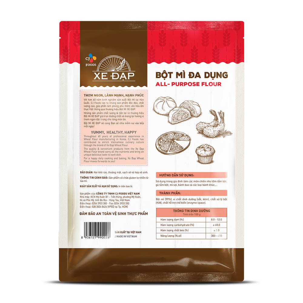 BỘT ĐA DỤNG CJ XE ĐẠP - 1KG