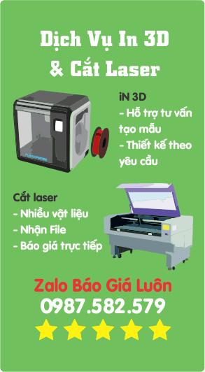 Dịch vụ in 3D cắt mica iMaker