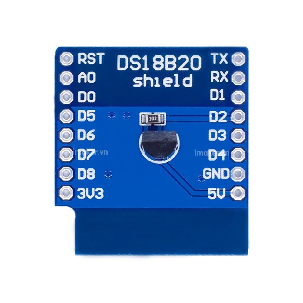 Shield cảm biến nhiệt độ DS18B20 cho Lua D1 Mini