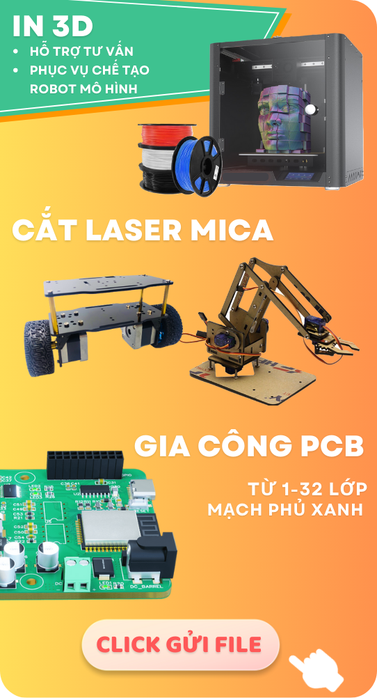 dịch vụ in 3D cắt laser mica và gia công PCB của imaker