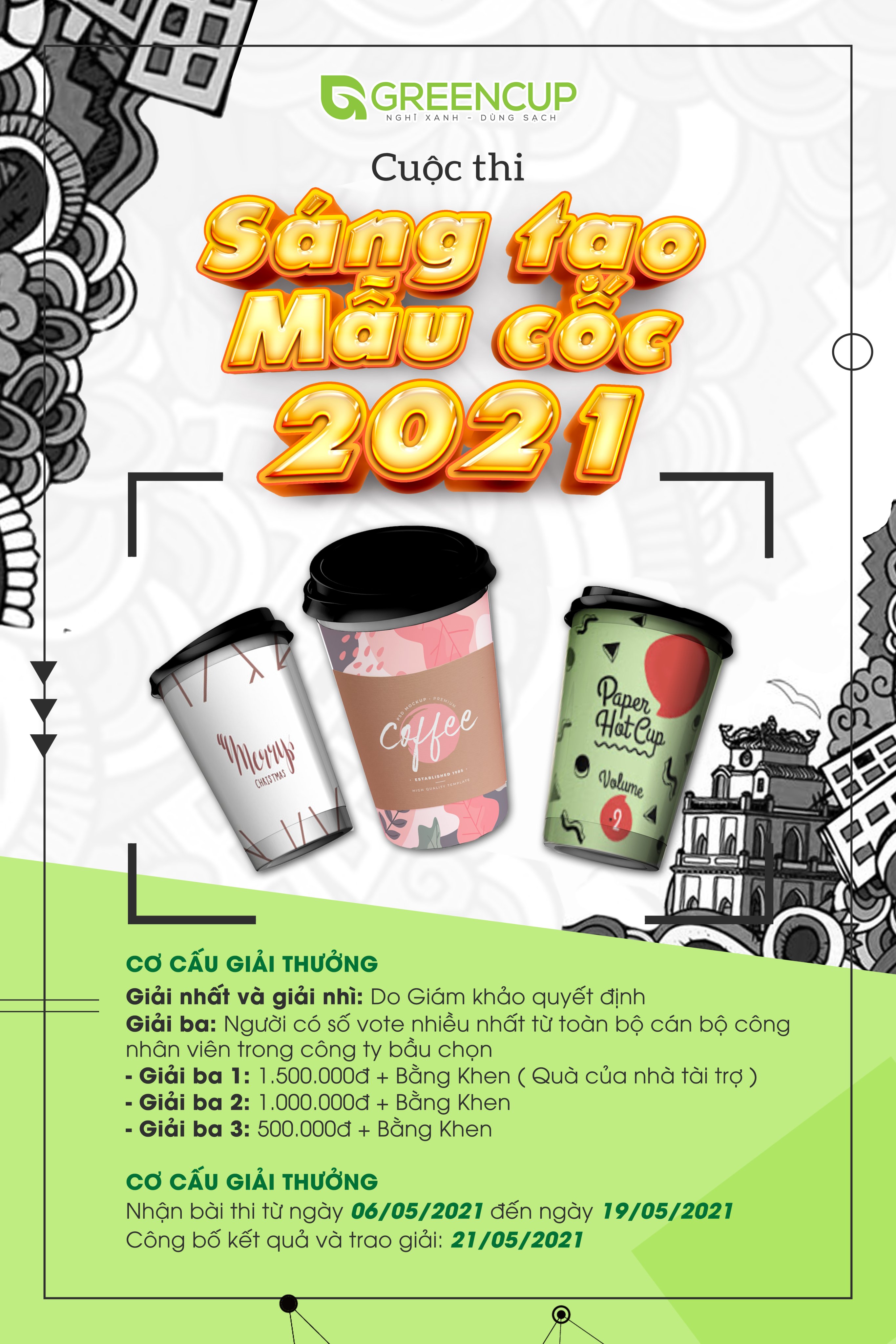 CUỘC THI SÁNG TẠO MẪU CỐC GREEN CUP                                                                                                                      