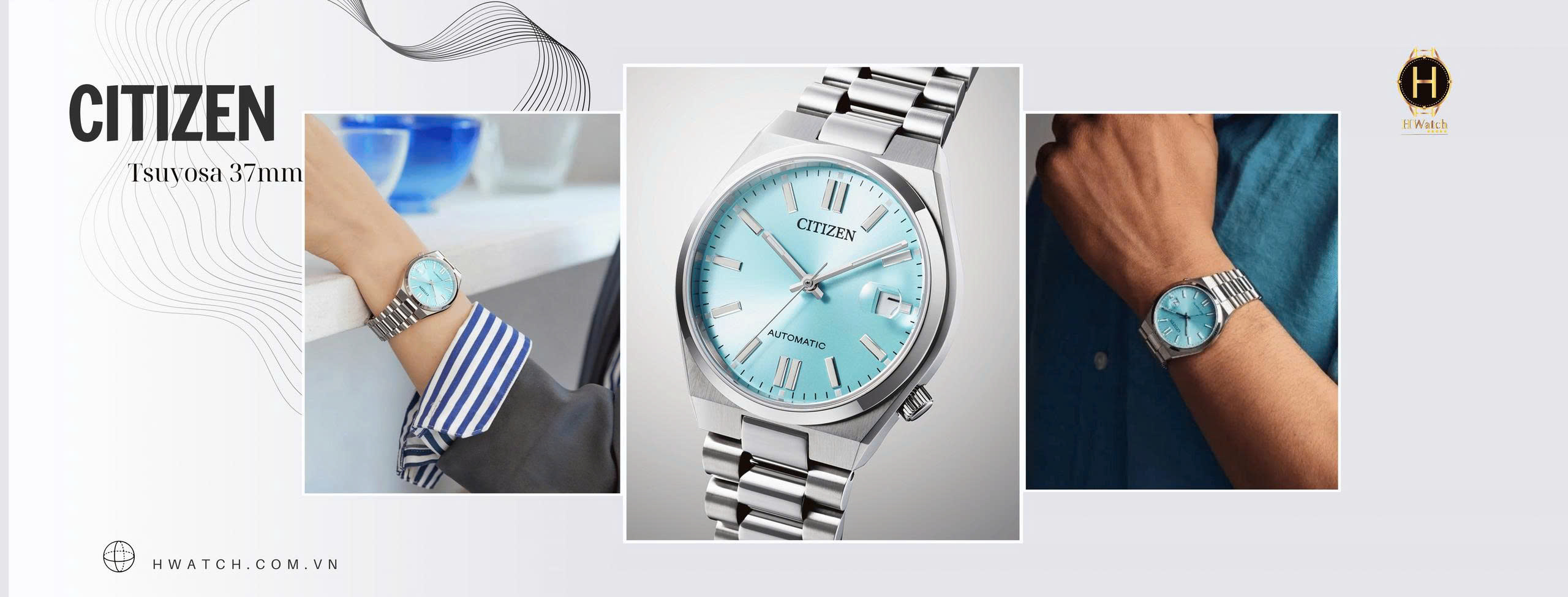Citizen Tsuyosa 37mm NJ0200-50L Tiffany – Đồng Hồ Sang Trọng & Tươi Mới 2025 | Hwatch