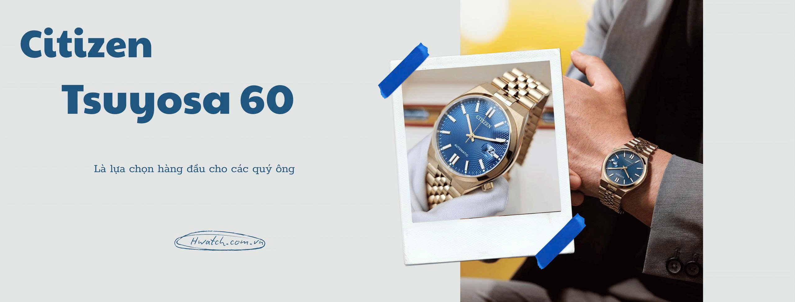 Citizen Tsuyosa 60 NK0023-57L Xanh Tro – Đồng Hồ Nhật Bản Chính Hãng