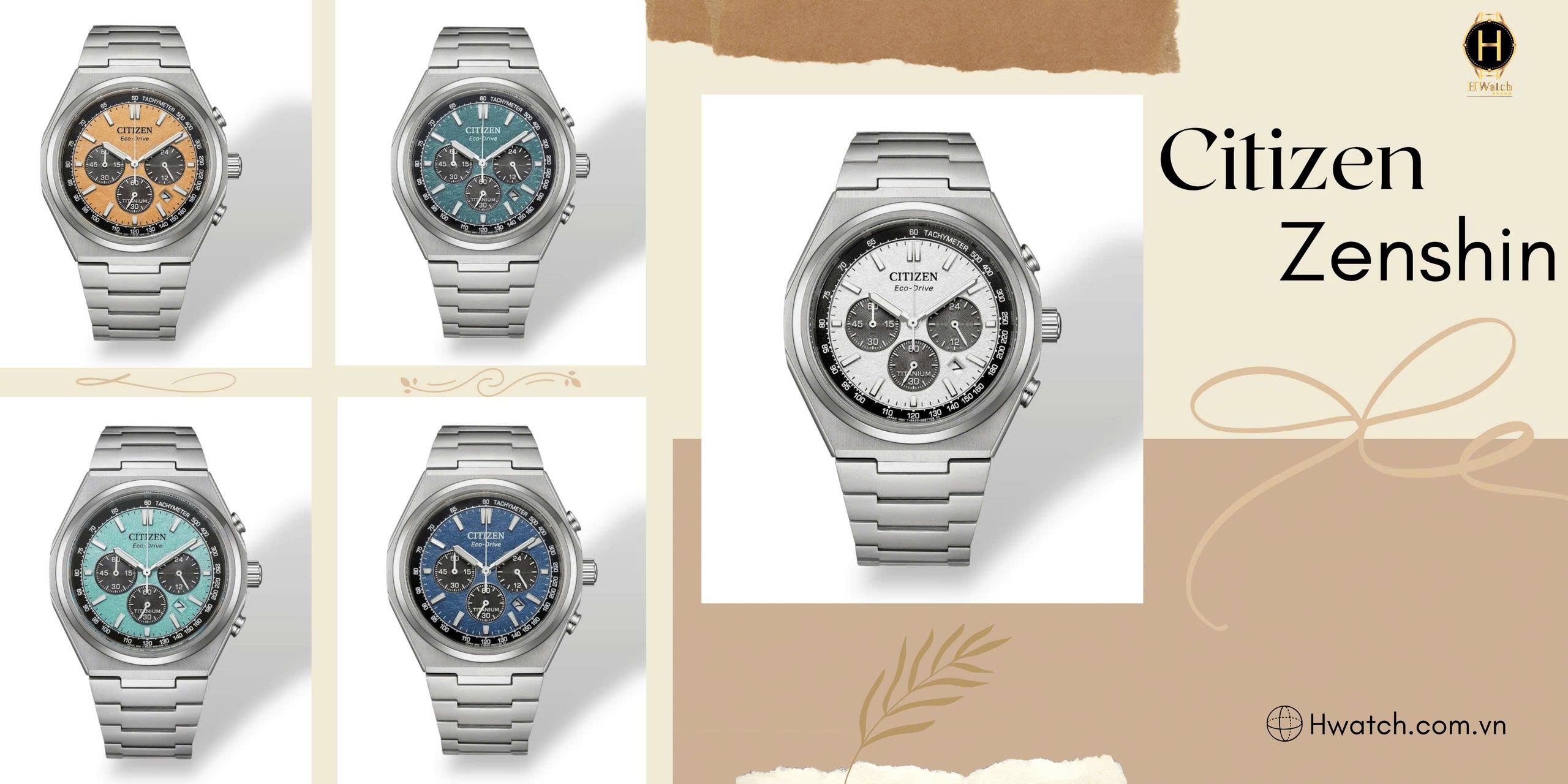 Citizen Zenshin Eco-Drive Super Titanium Chronograph – Bộ Sưu Tập Cao Cấp
