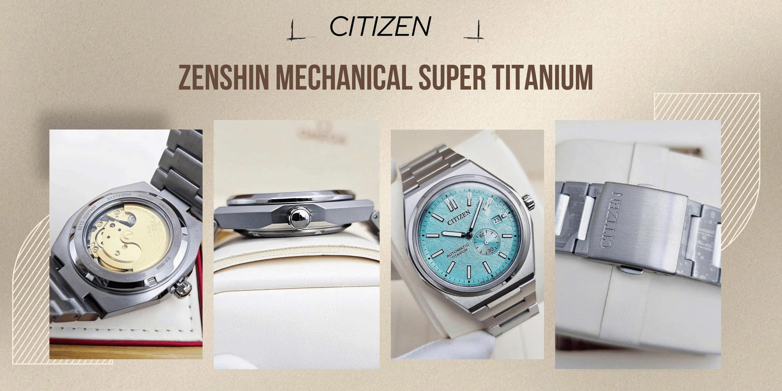 Citizen Automatic Zenshin Mechanical Super Titanium NJ0180-80M Tiffany