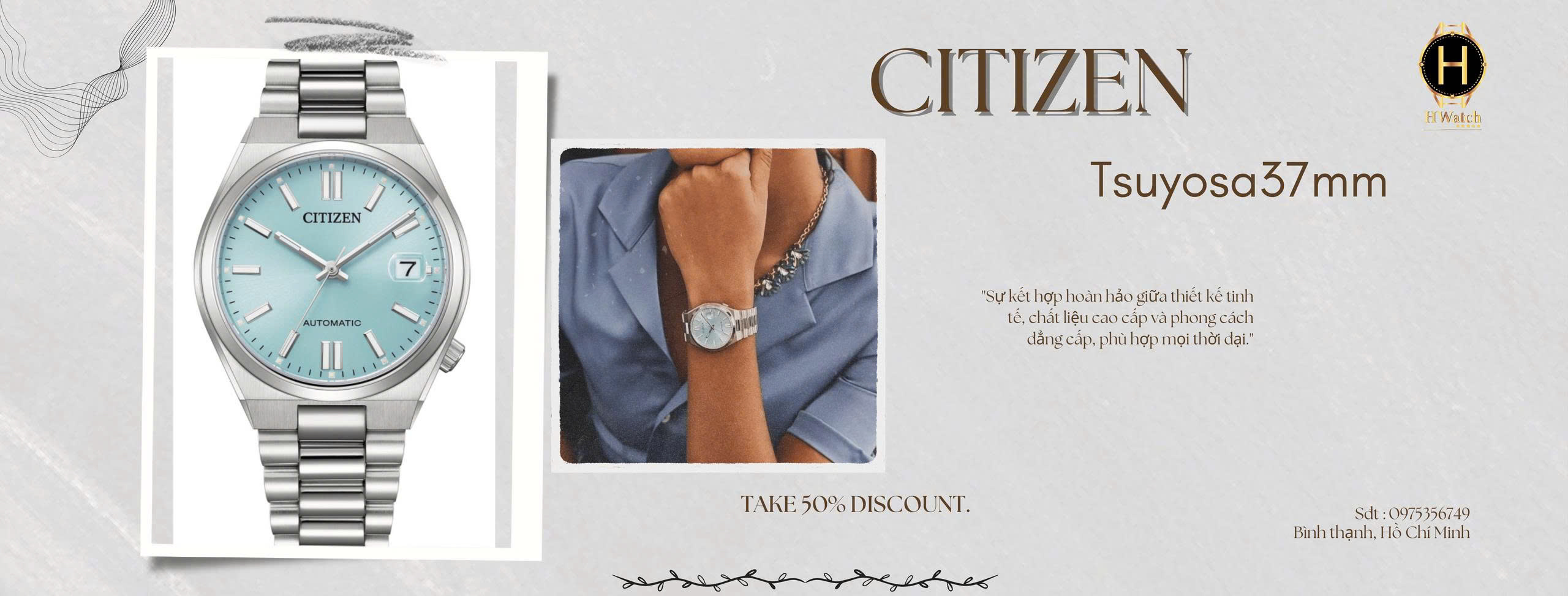 Citizen Tsuyosa 37mm  NJ0200-50L 2