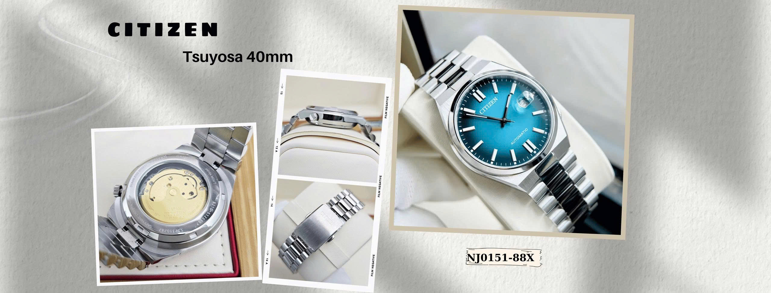 Citizen tsuyosa 40 NJ0151-88X Xanh dương