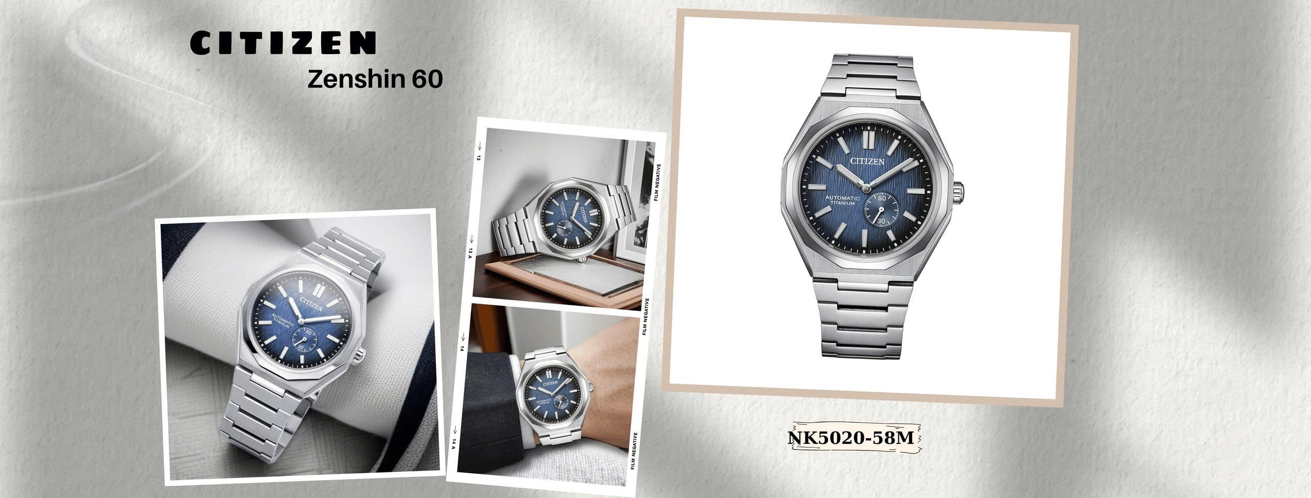 Citizen Zenshin 60 Super Titanium NK5020-58M Blue
