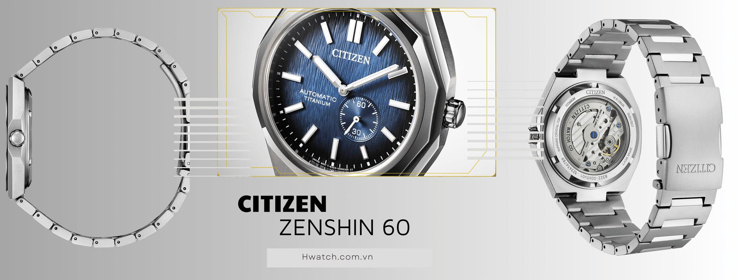 Citizen Zenshin 60 Super Titanium NK5020-58X Green NK5020-58L Tiffany NK5020-58M Blue NK5020-58P Gold