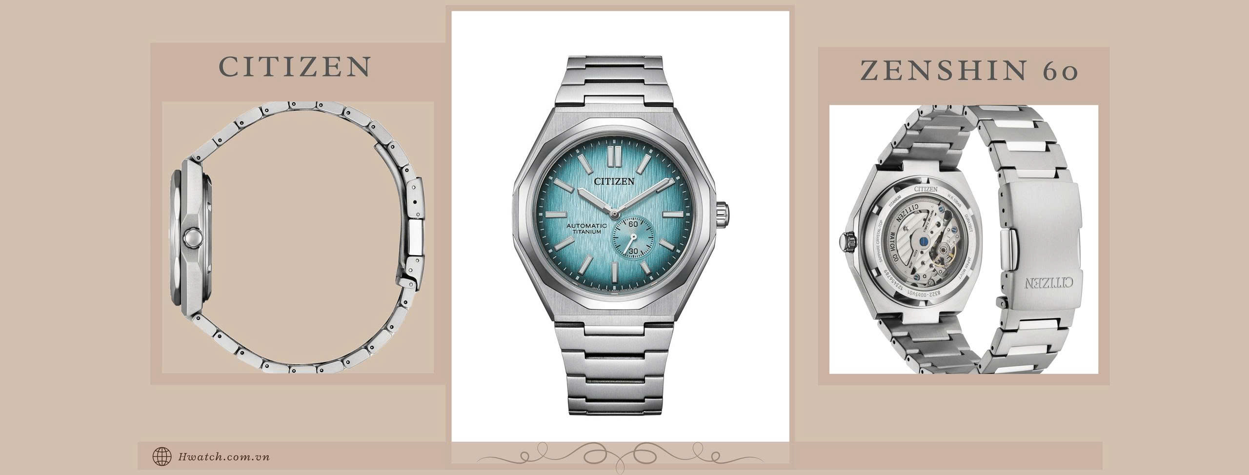 Citizen Zenshin 60 Super Titanium NK5020-58L Tiffany