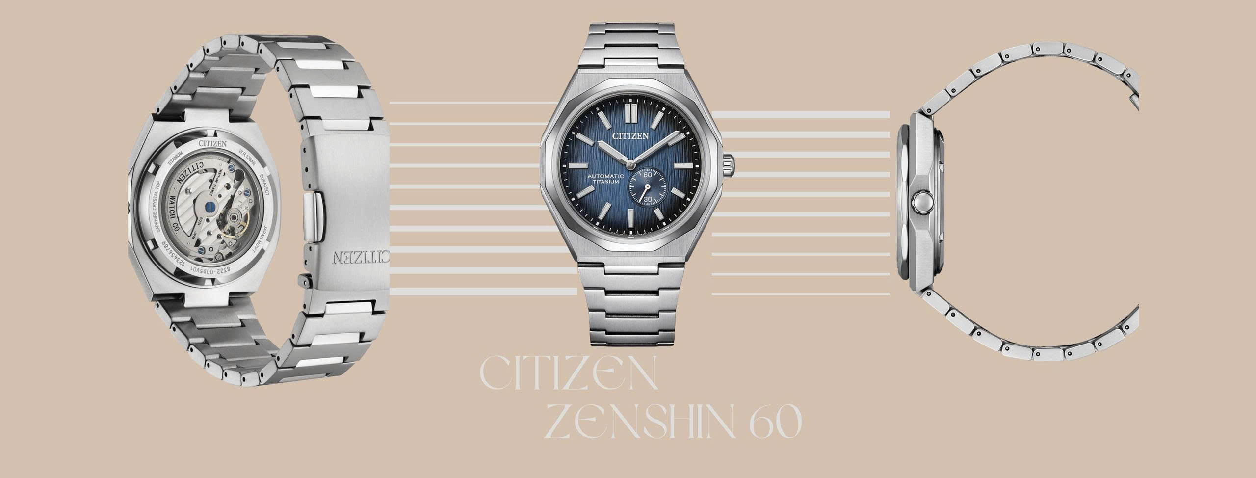 Citizen Zenshin 60 Super Titanium NK5020-58M Blue
