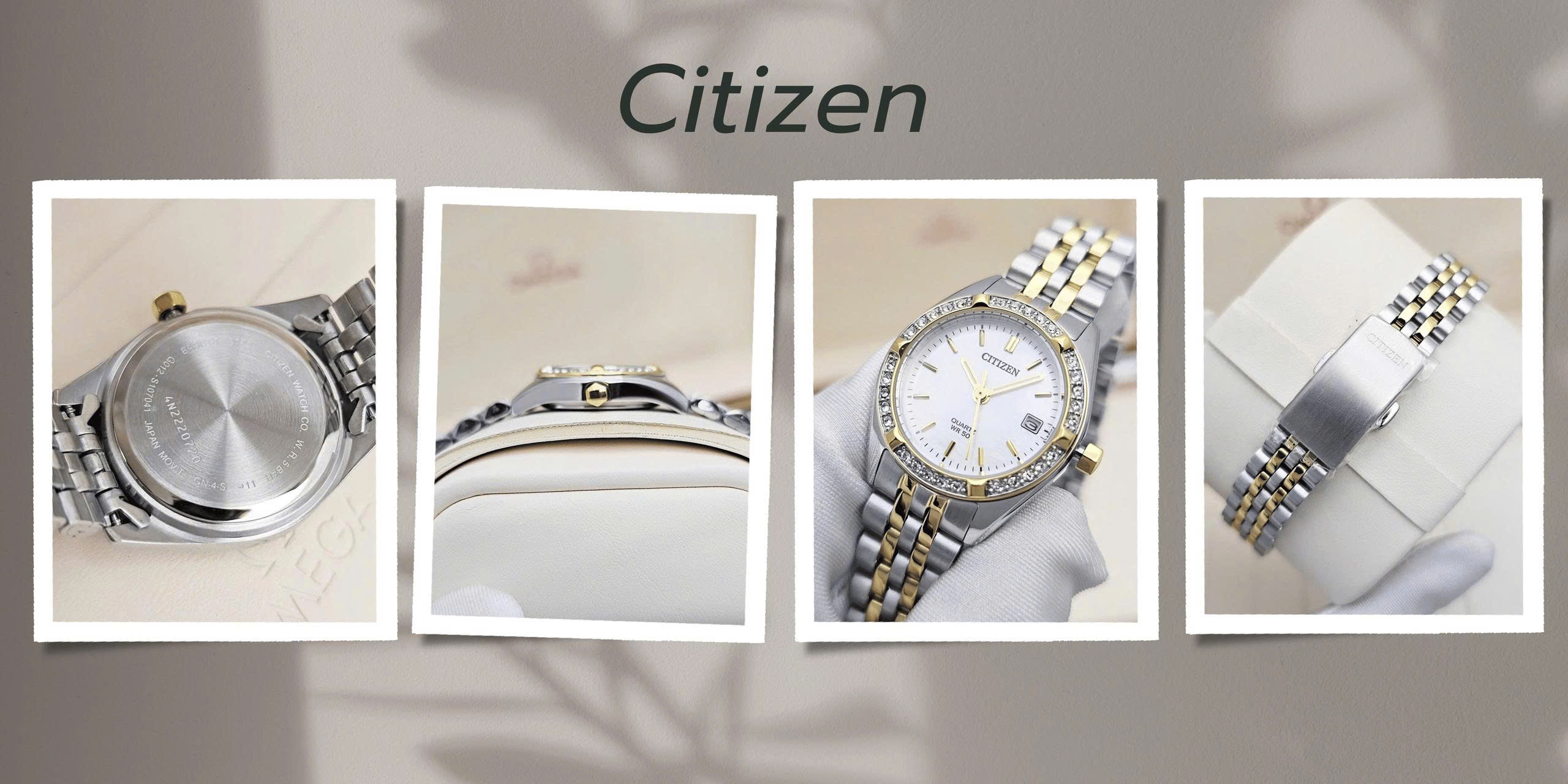 Đồng Hồ Nữ Citizen Quartz Diamond EU6064-54D