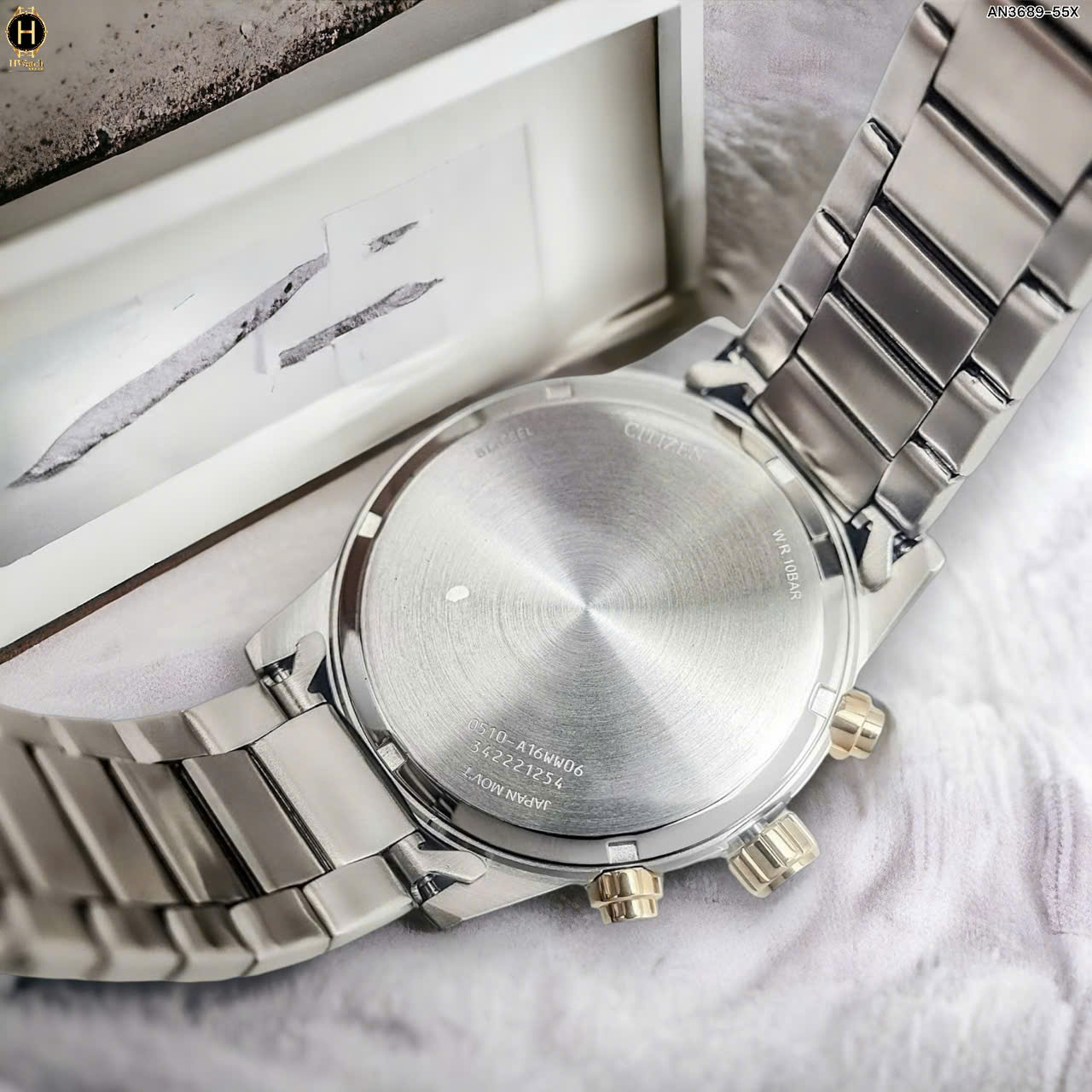 An3689 Đồng Hồ Nam Citizen Quartz Chronograph AN3689-55X