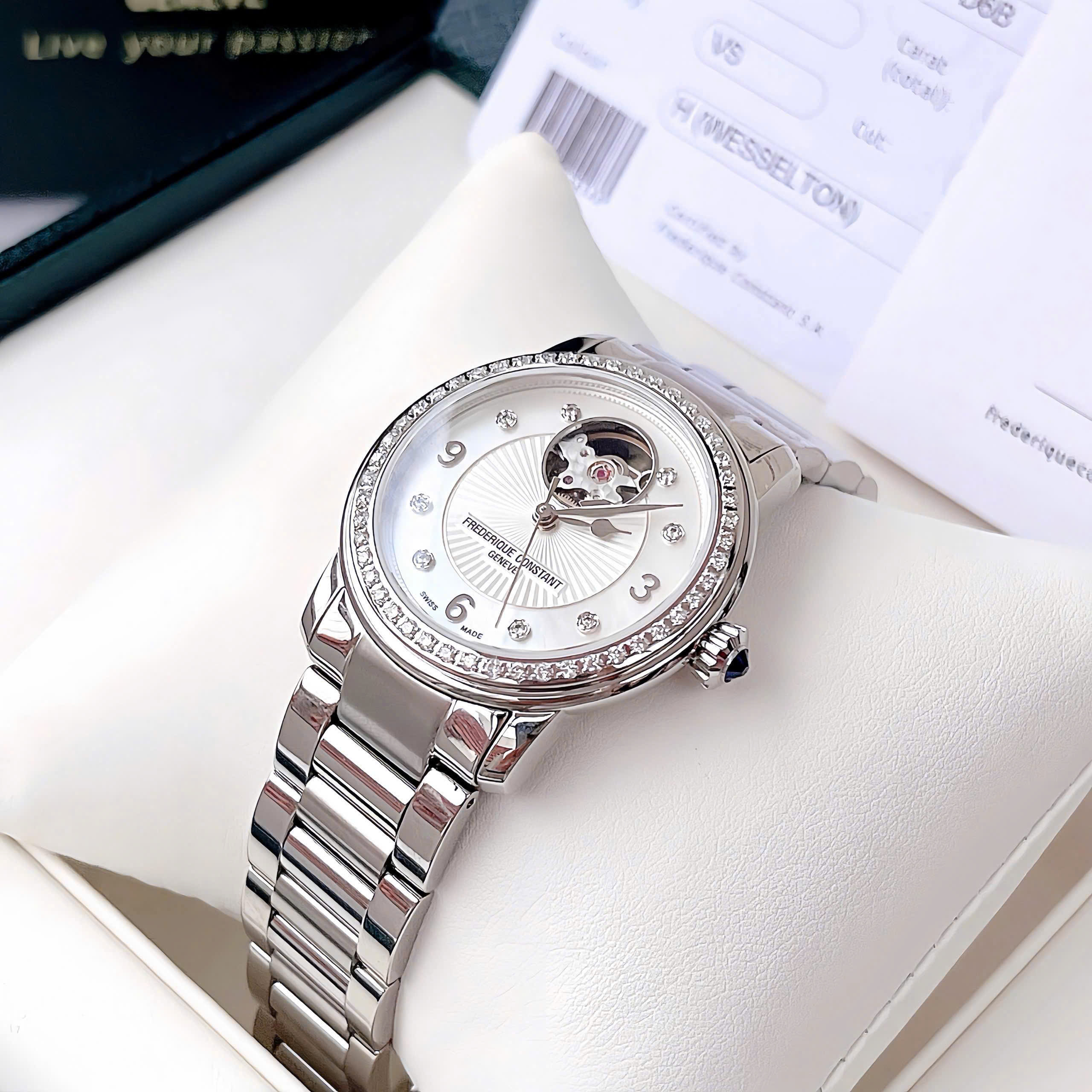 Đồng Hồ Nữ Frederique Constant Automatic Heart Beat FC-310HBAD2PD6B FC310HBAD2PD6B