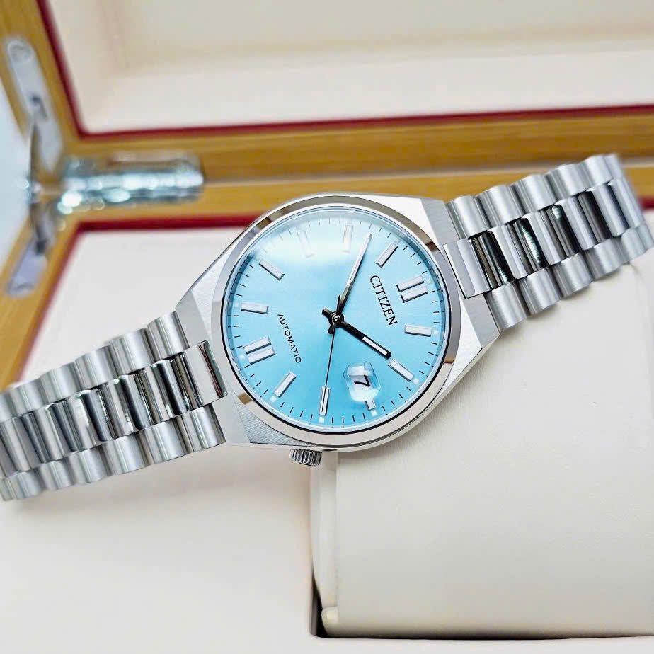 Đồng Hồ Nam Citizen Automatic Tsuyosa Tiffany Ice Blue NJ0151-88M