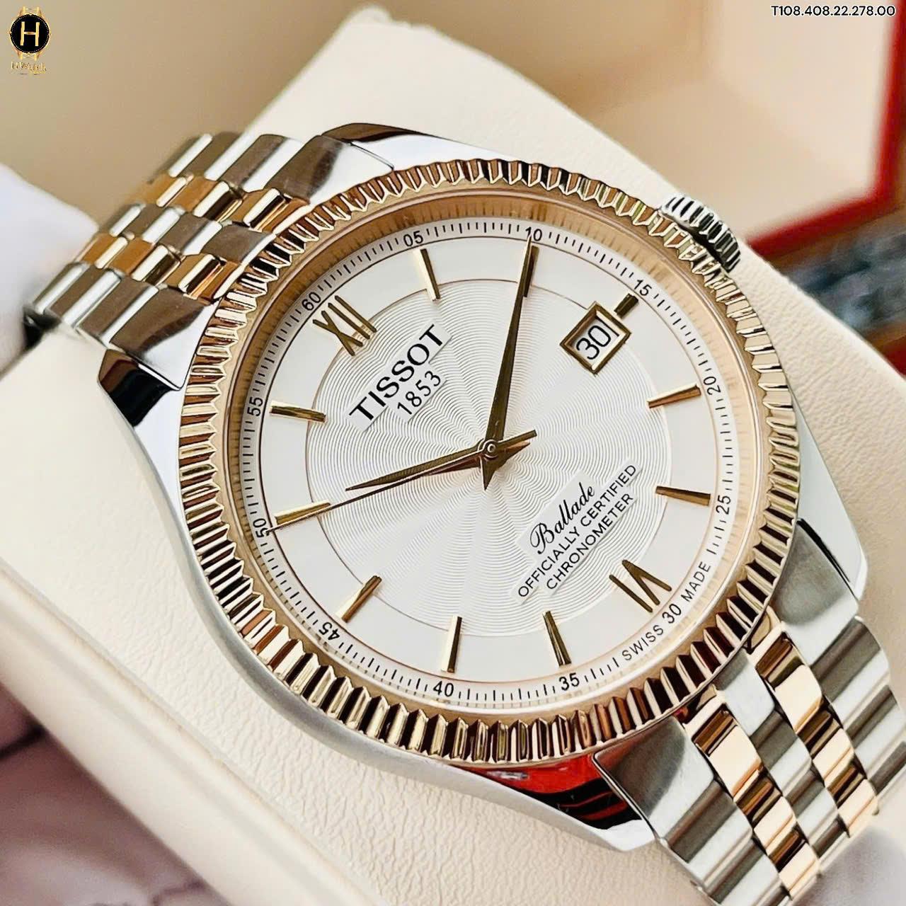 Đồng Hồ Nam Tissot Automatic BALLADE POWERMATIC 80 SILICIUM T1084082227800