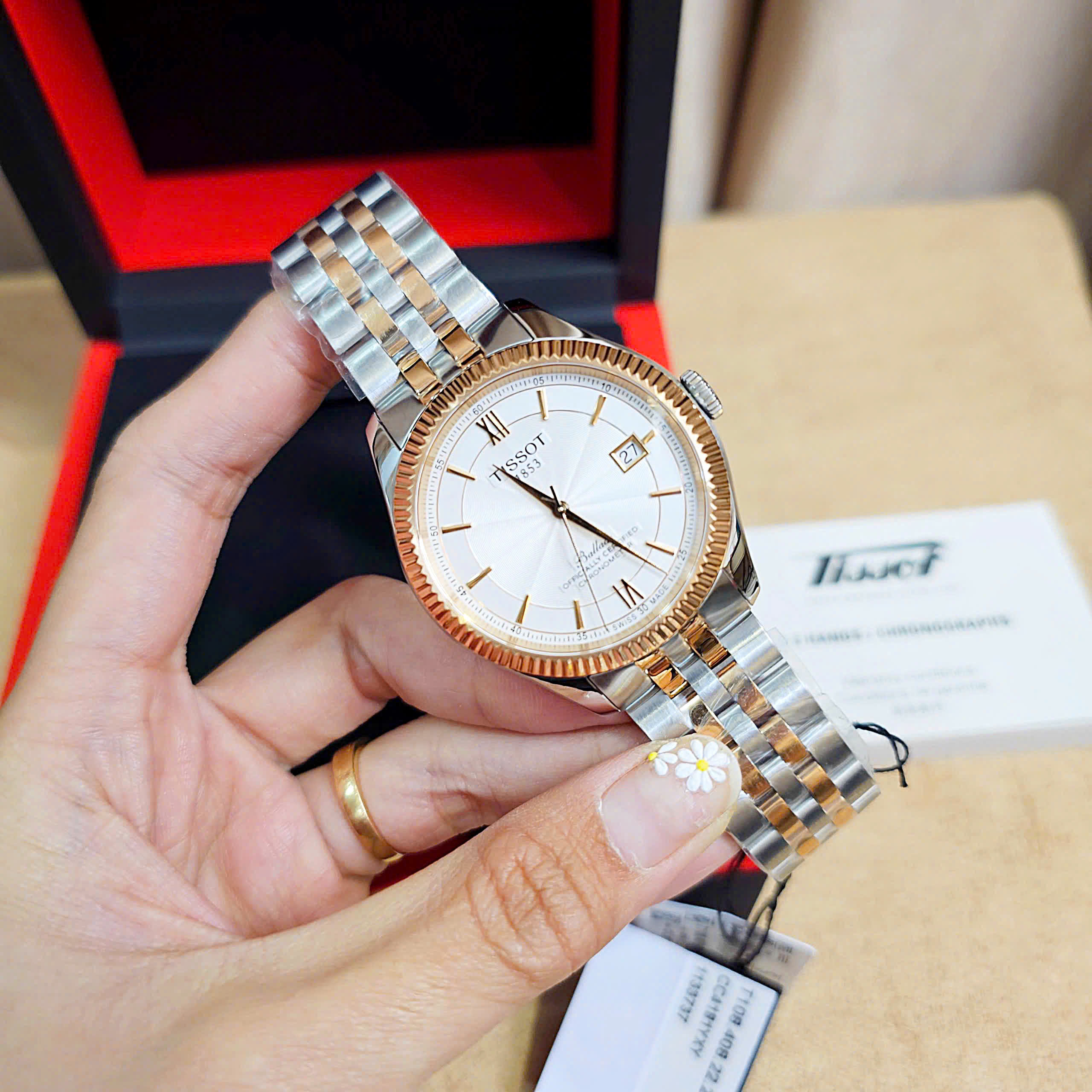 Đồng Hồ Nam Tissot Automatic BALLADE POWERMATIC 80 SILICIUM T1084082227800