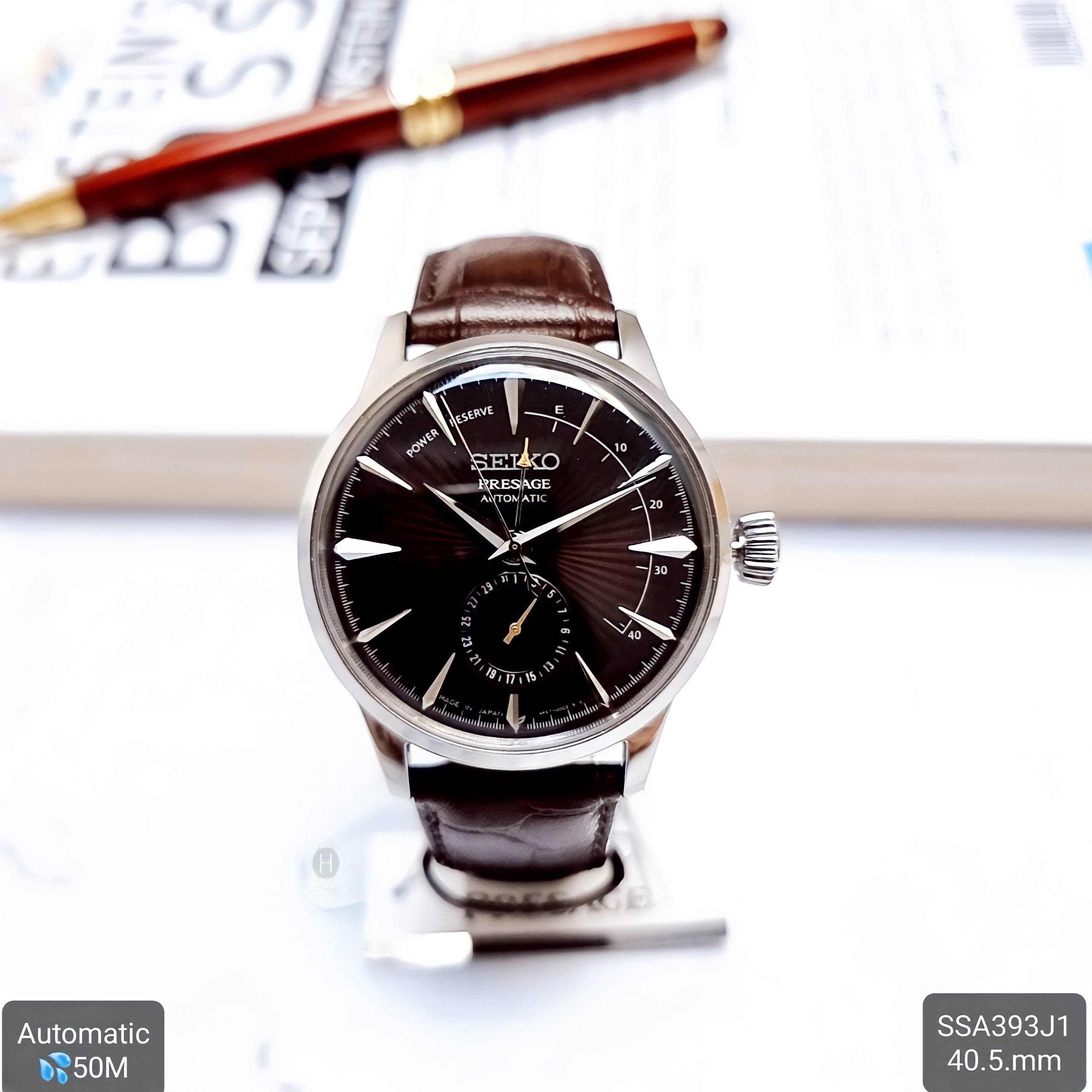 ng H Nam Seiko SSA393J1 Presage Cocktail May Automatic Day Da