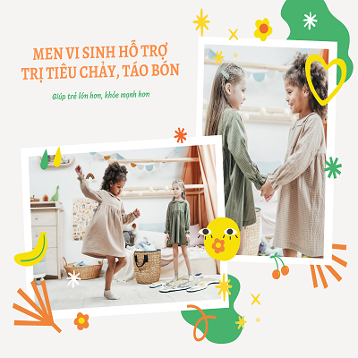 Men vi sinh hỗ trợ trị tiêu chảy, táo bón