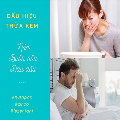 Dấu hiệu thừa Kẽm