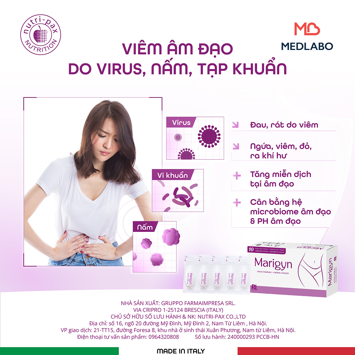 viêm âm đạo do virus, nâm, tạp khuẩn