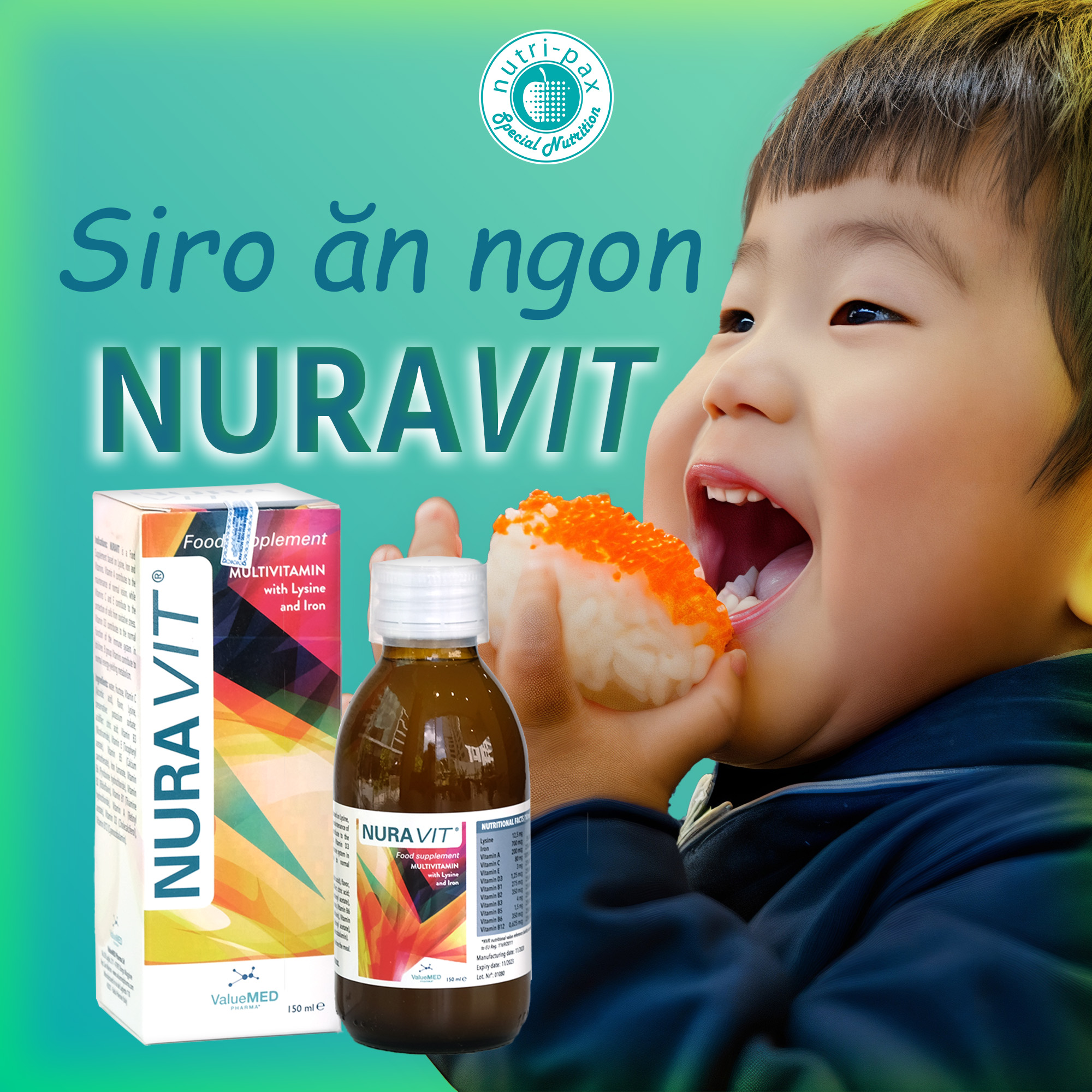 Siro ăn ngon Nuravit - Người bạn đồng hành cùng trẻ lớn khôn