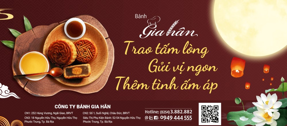 Bánh trung thu Gia Hân thơm ngon, hấp dẫn
