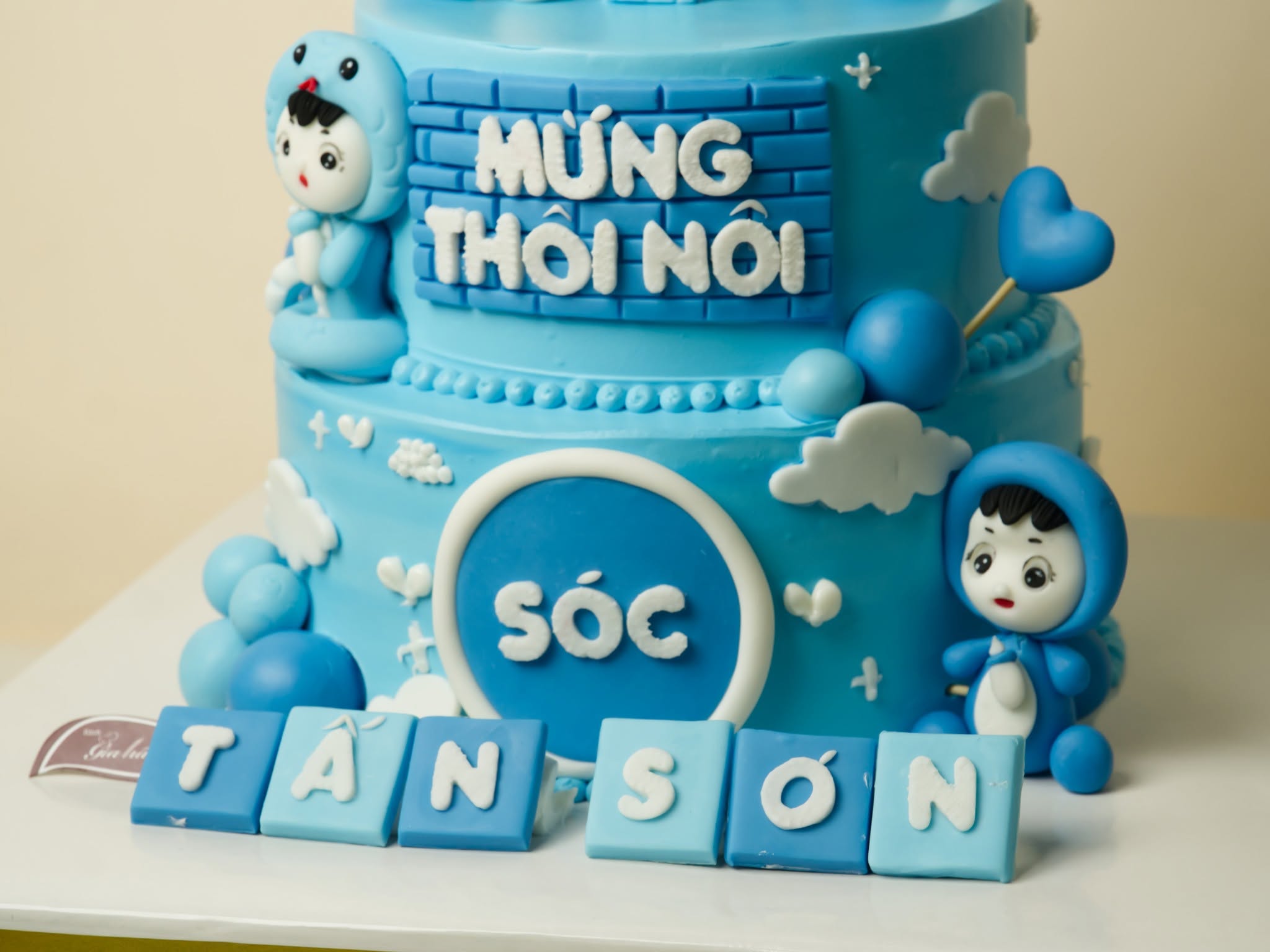 Bánh Kem Fondant 2 Tầng