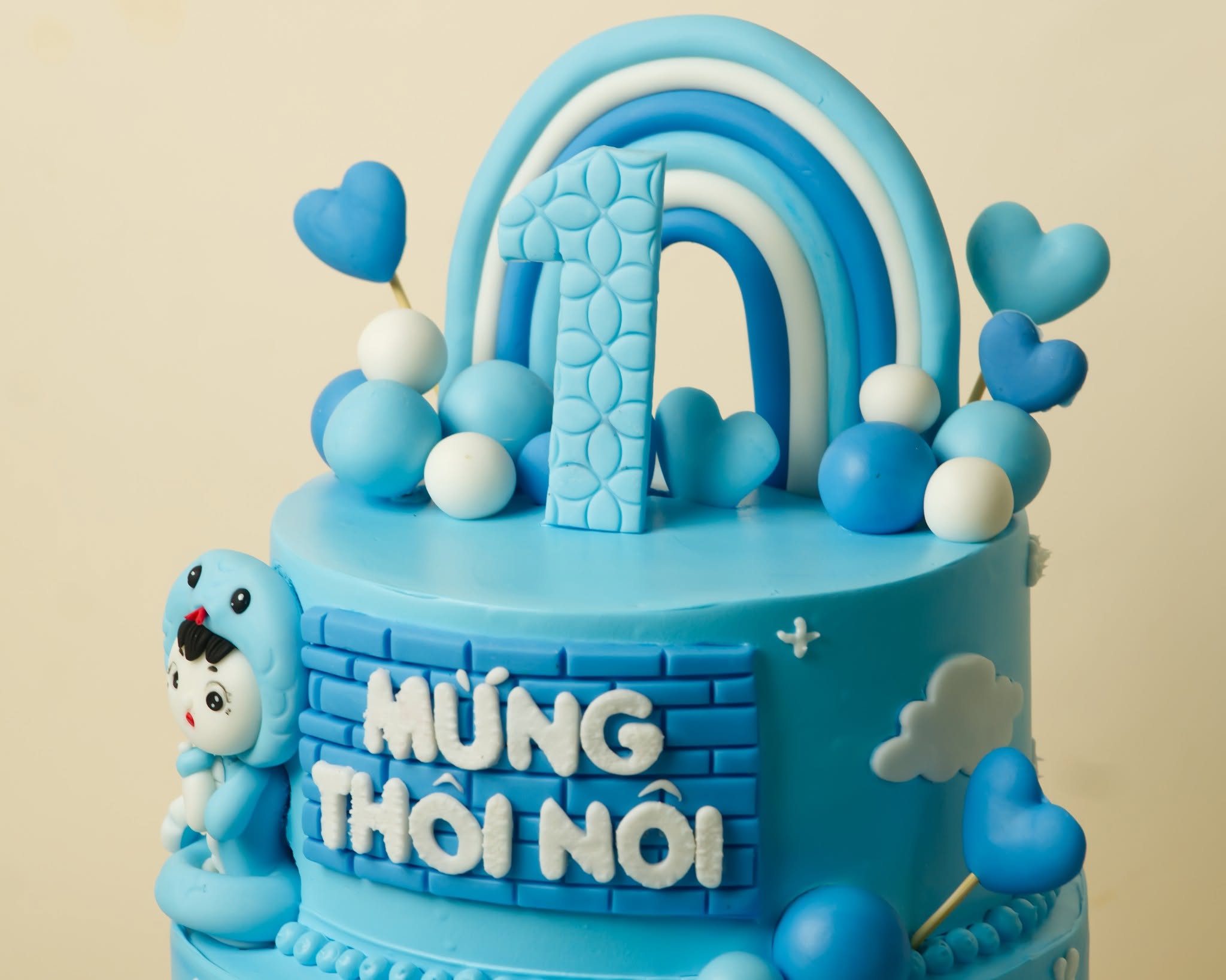Bánh Kem Fondant 2 Tầng