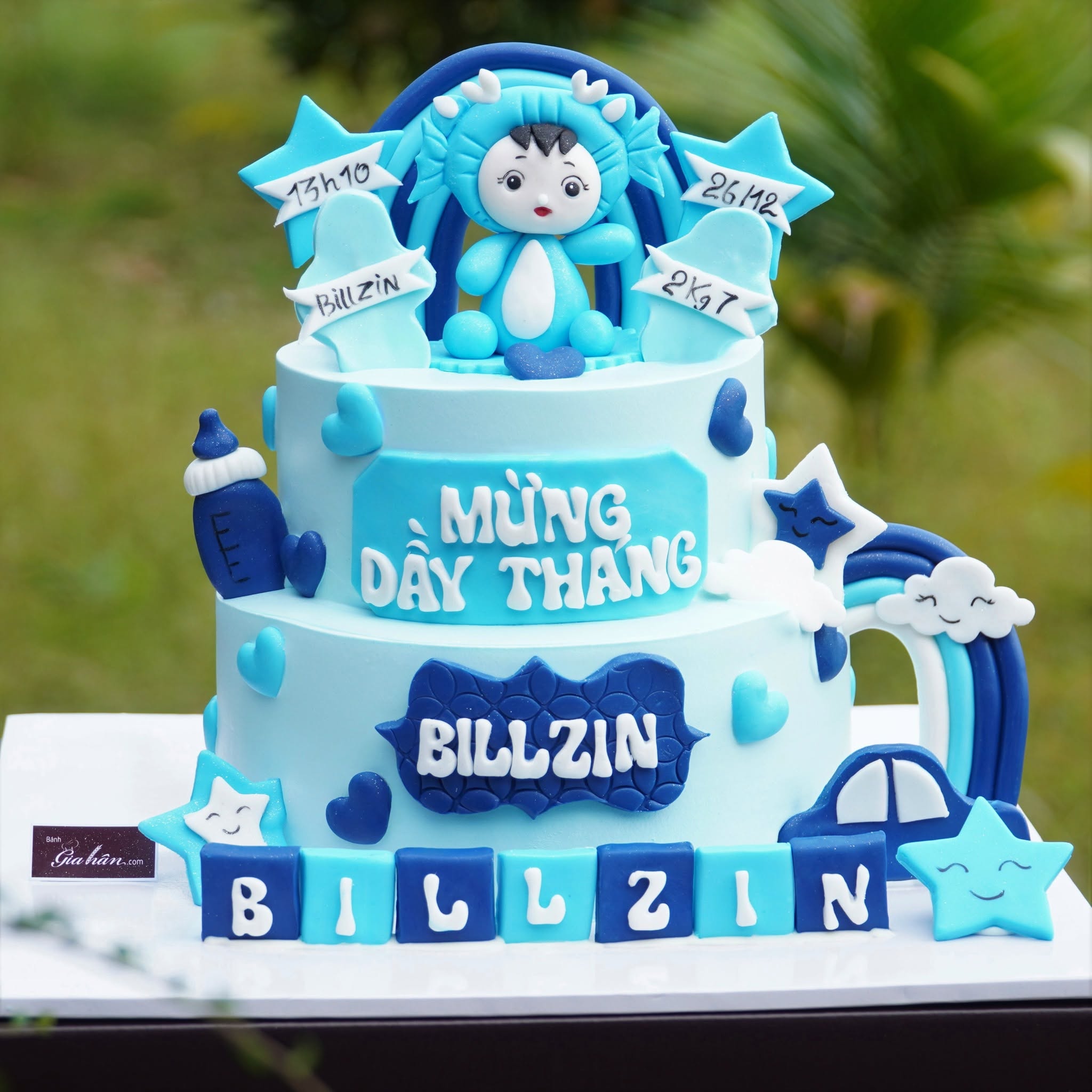 Bánh Kem Fondant 2 Tầng