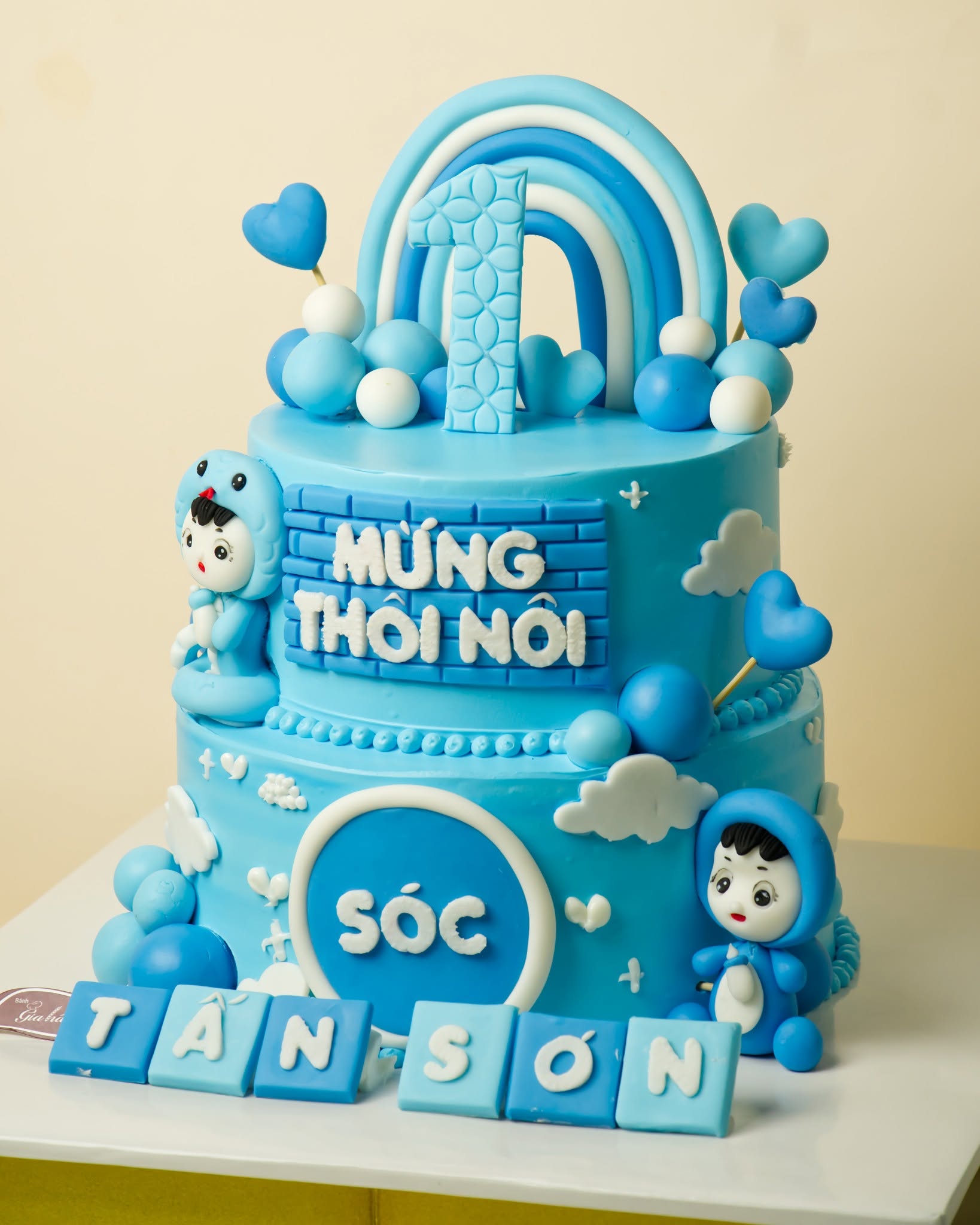 Bánh Kem Fondant 2 Tầng