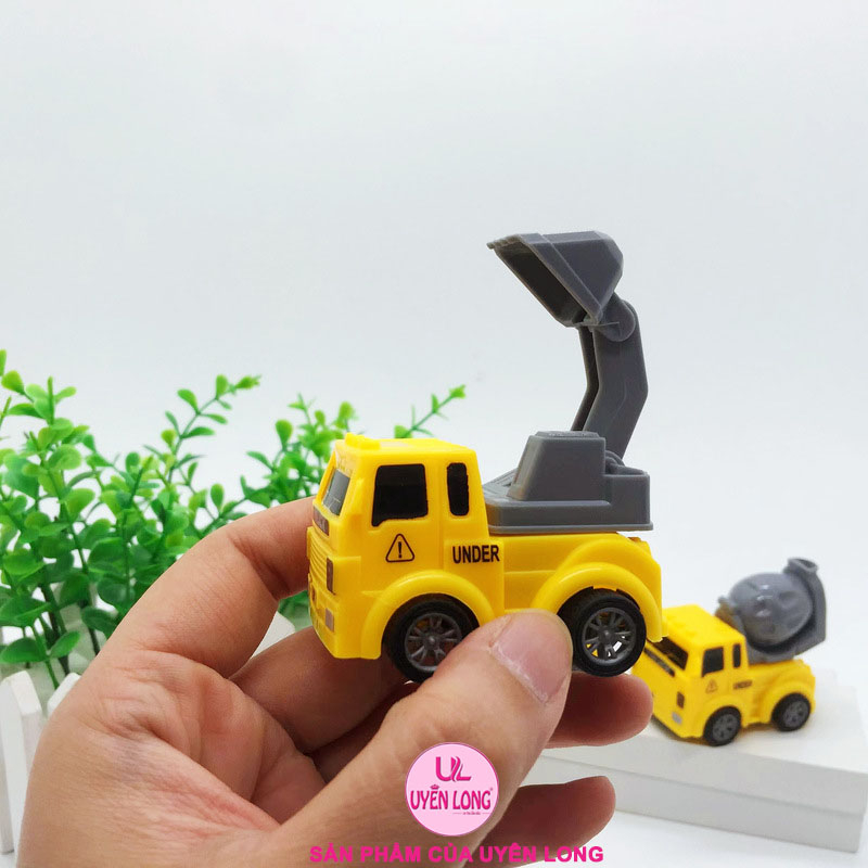 Set 8 xe oto poli đồ chơi xe ô tô đồ chơi hoạt hình xe ô tô chạy đà ôtô  đồ chơi mini cho bé