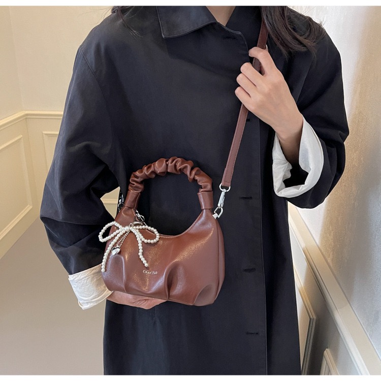 Túi Bèo Nhún Đeo Chéo Nữ - Giỏ Quai Xách Kèm Móc Đeo Túi Mona - tt240917