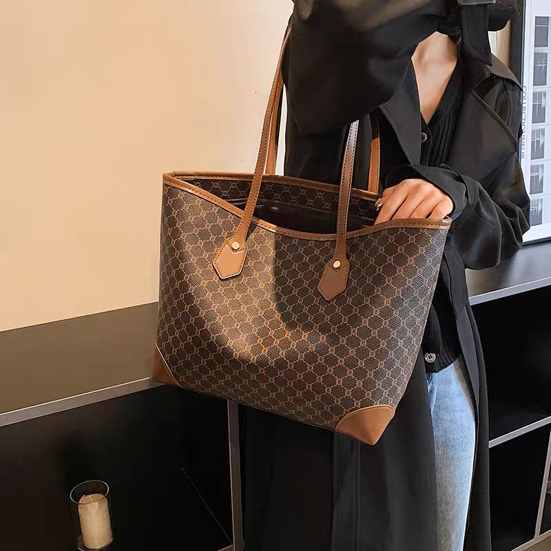 Túi Xách Nữ Size To - Giỏ Xách Lớn Đeo Vai Mona - tt230505