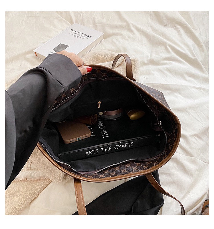 Túi Xách Nữ Size To - Giỏ Xách Lớn Đeo Vai Mona - tt230505