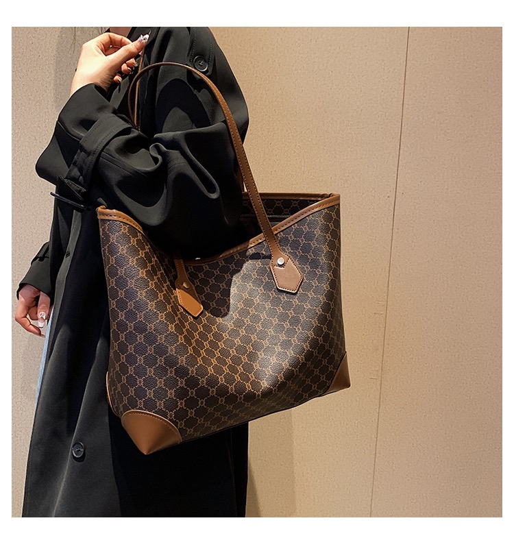 Túi Xách Nữ Size To - Giỏ Xách Lớn Đeo Vai Mona - tt230505