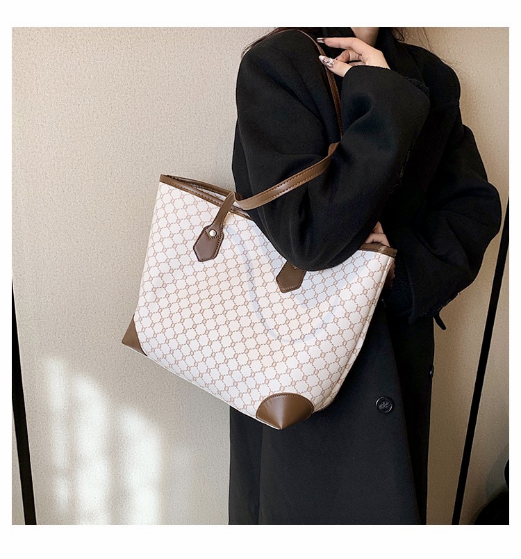 Túi Xách Nữ Size To - Giỏ Xách Lớn Đeo Vai Mona - tt230505