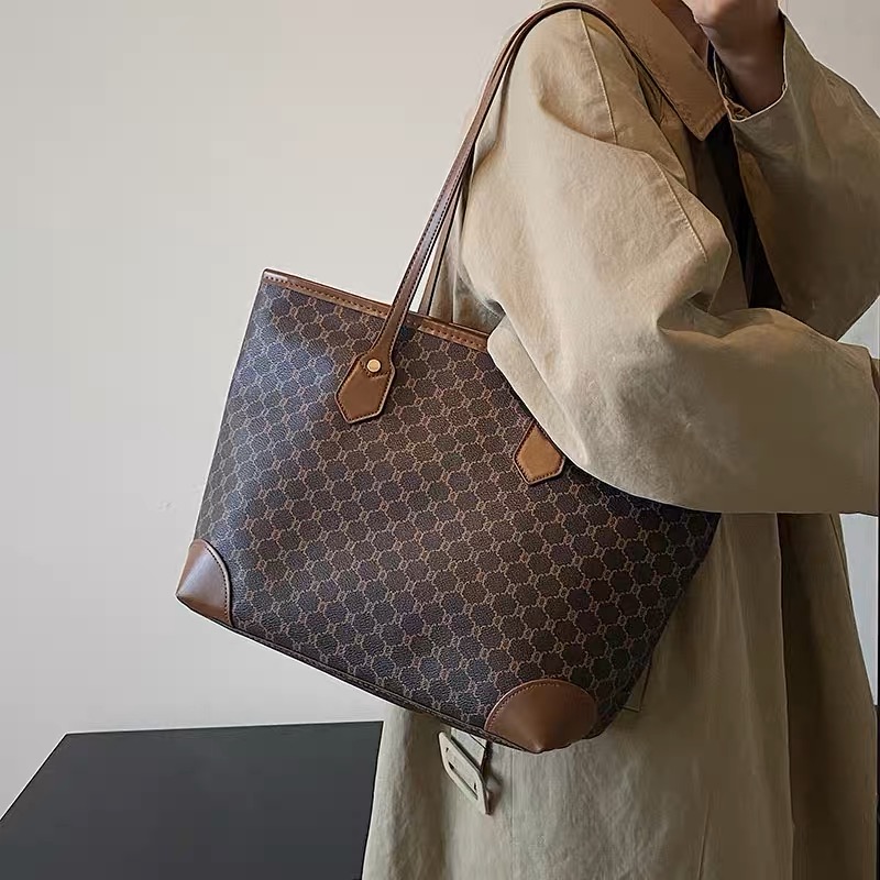 Túi Xách Nữ Size To - Giỏ Xách Lớn Đeo Vai Mona - tt230505