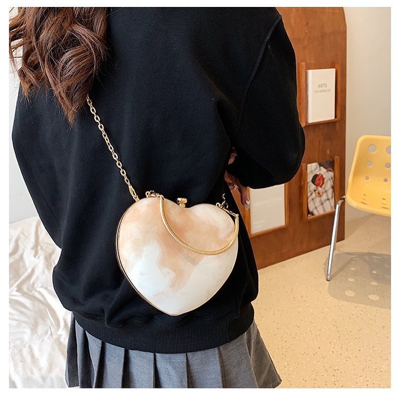 Túi Xách Trái Tim Mini Nữ - Giỏ Đeo Chéo Size Nhỏ Mona - tt220761