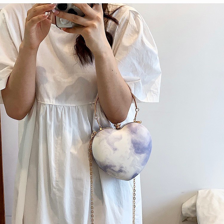 Túi Xách Trái Tim Mini Nữ - Giỏ Đeo Chéo Size Nhỏ Mona - tt220761