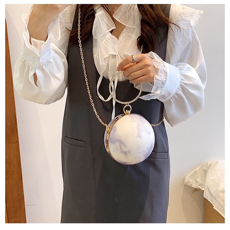 Túi Xách Tròn Mini Nữ - Giỏ Đeo Chéo Size Nhỏ Mona - tt220771-túi xách