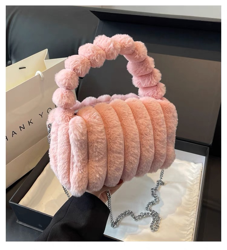 Túi Lông Nữ Có Quai Xách - Giỏ Xách Đeo Chéo Mona - tt231007