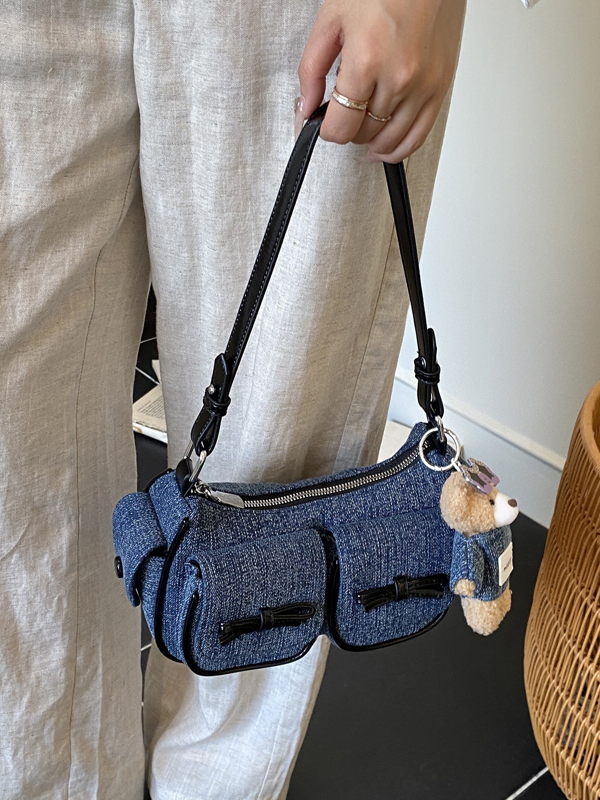 Túi Xách Bò Cá Tính - Đeo Chéo - Đeo Vai 2 Ngăn Nhỏ - tt250825