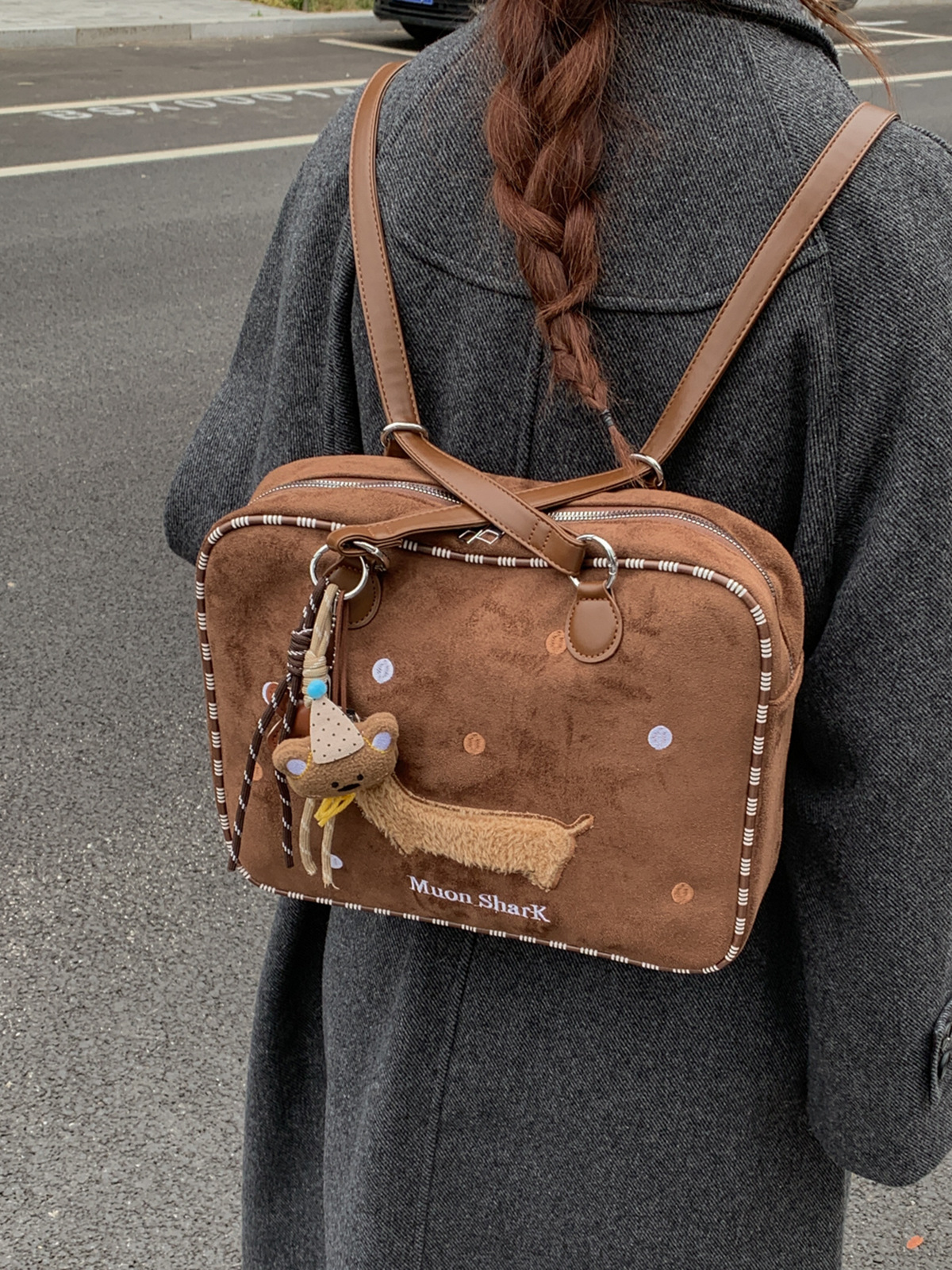 Túi Da Lộn Size To Rộng Rãi Đựng Nhiều Đồ - tt251065