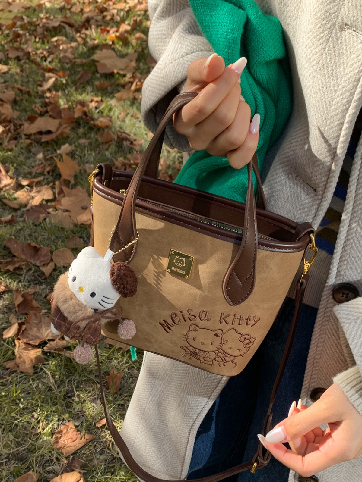 Túi Da Lộn Size Nhỏ Có Dây Đeo Phù Hợp Đi Chơi - tt251254