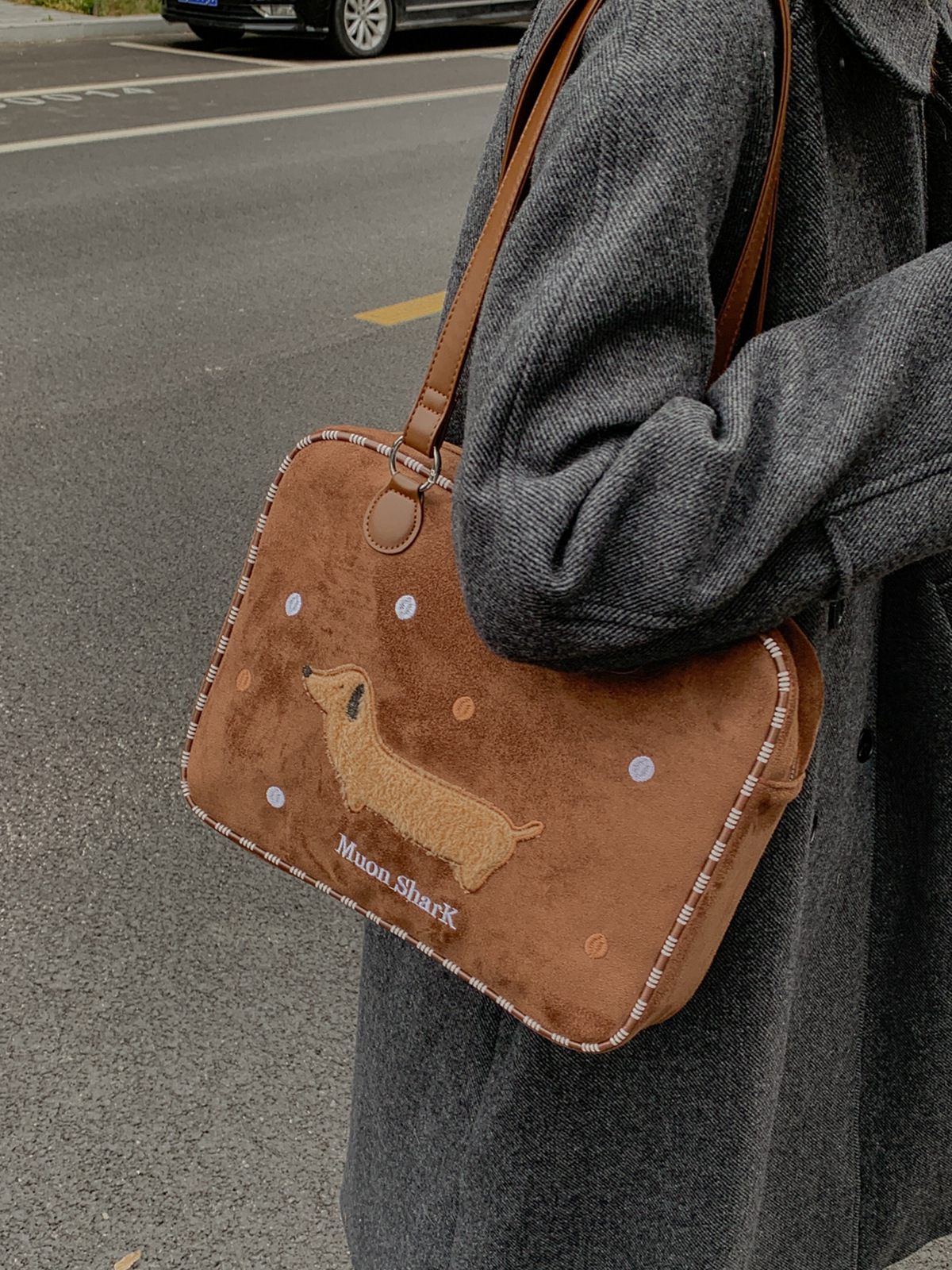 Túi Da Lộn Size To Rộng Rãi Đựng Nhiều Đồ - tt251065