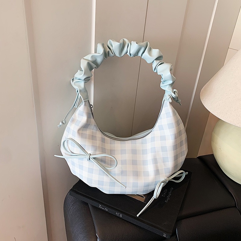 Túi Đeo Vai Đeo Chéo Dây Rút Kẻ Caro Nhiều Màu - tt250817