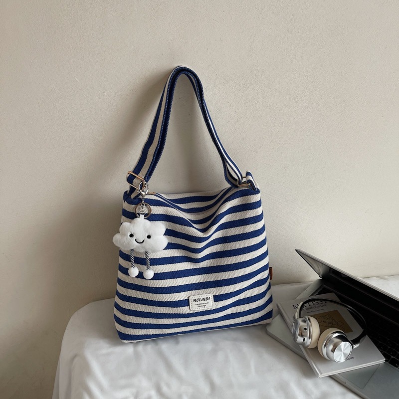 Túi Vải Kẻ Ngang Siêu Hot Túi Đi Biển - tt250709